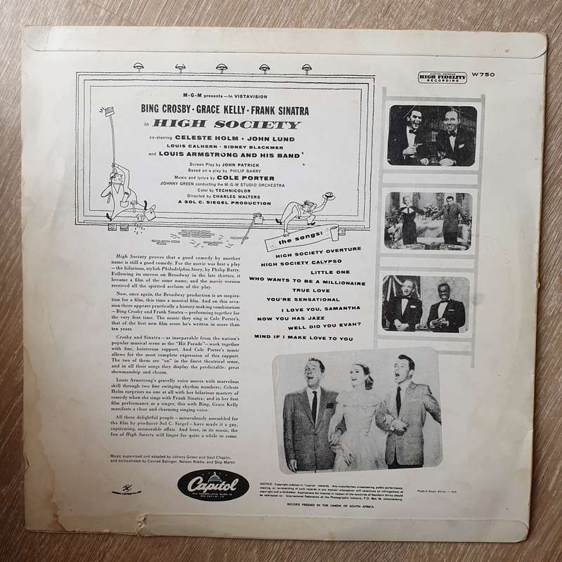High Society  - Vinyl LP Record - Opened  - Very-Good+ Quality (VG+)