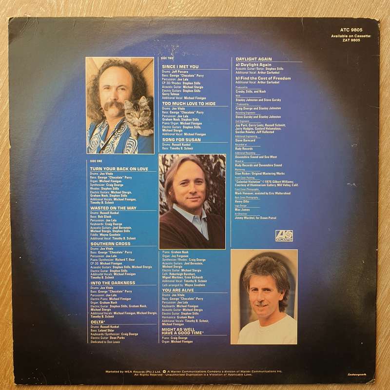 Crosby, Stills & Nash  Daylight Again - Vinyl LP Record - Very-Good+ Quality (VG+)