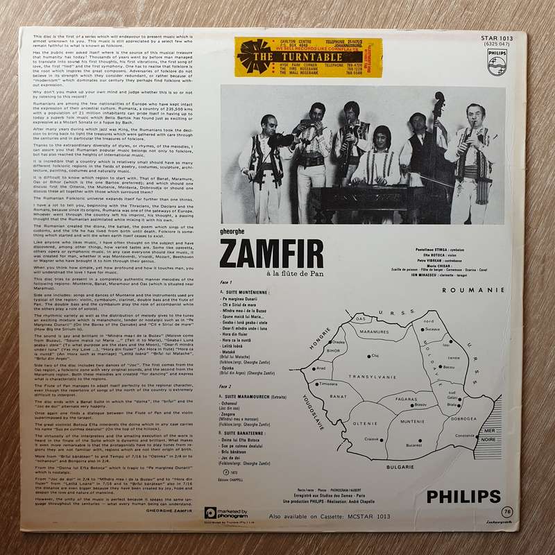 Gheorghe Zamfir  Le Génie De La Flûte De Pan -  Vinyl LP Record - Very-Good+ Quality (VG+)