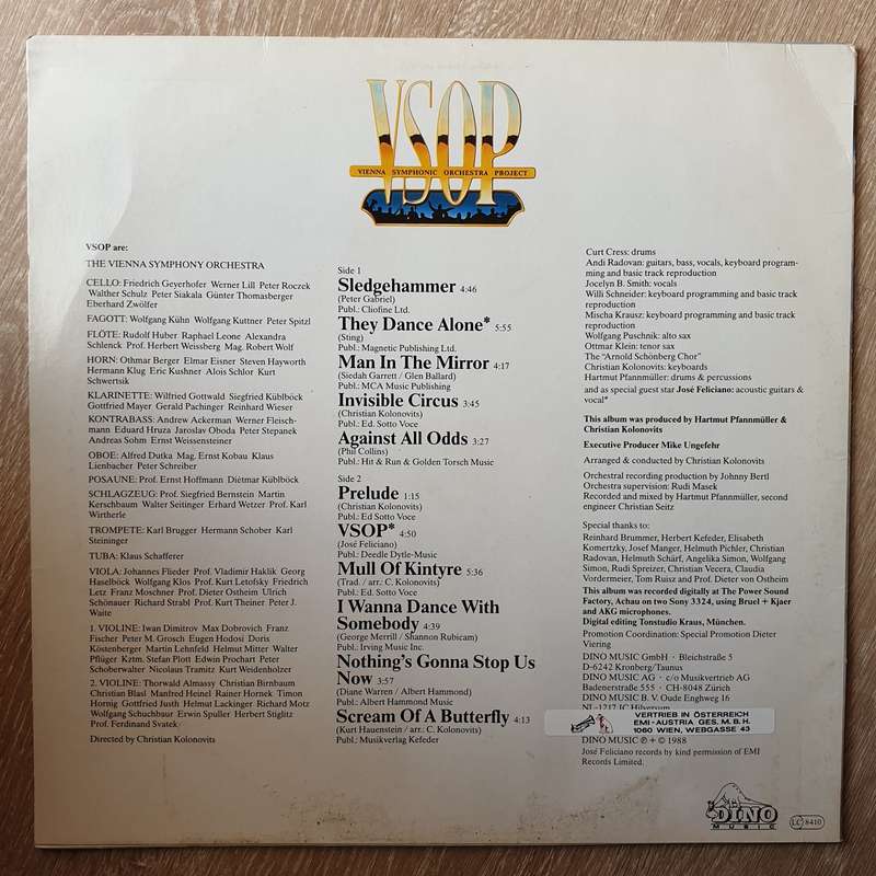 VSOP  - Vienna Symphonic Orchestra Project with  Jose Feliciano - Vinyl LP Record - Opened  - Ver...
