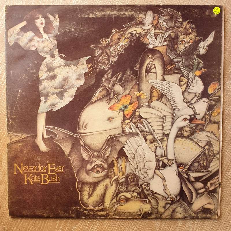 Kate Bush  Never For Ever - Vinyl LP Record - Very-Good+ Quality (VG+)