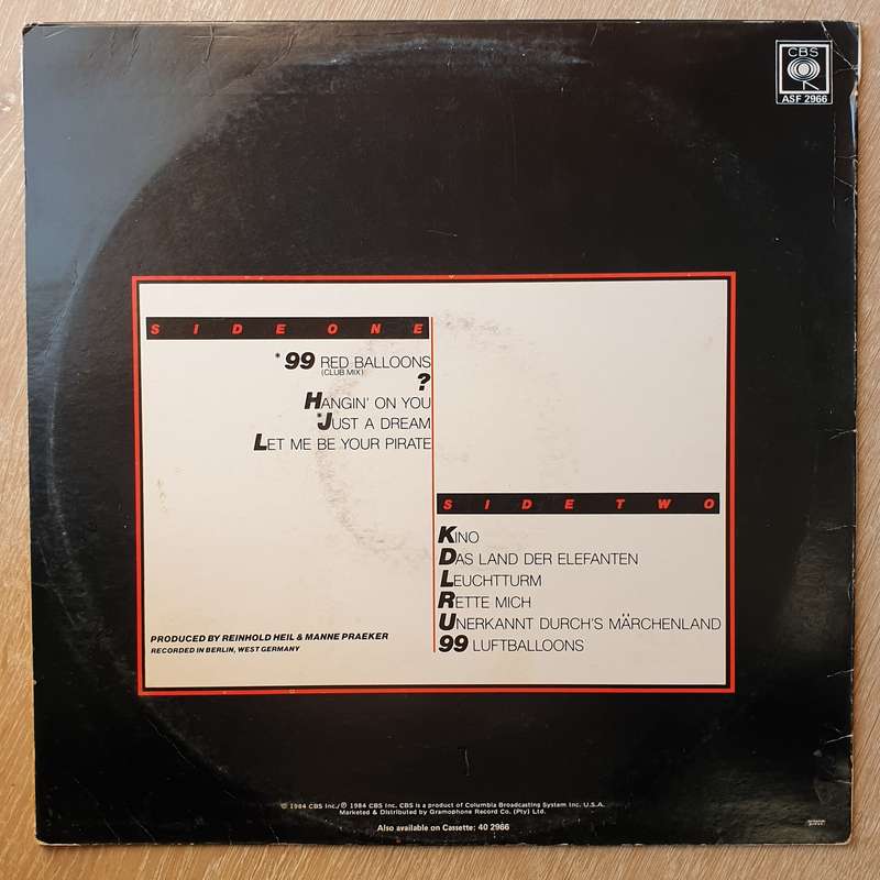 Nena  99 Red Balloons - Vinyl LP Record - Very-Good+ Quality (VG+)
