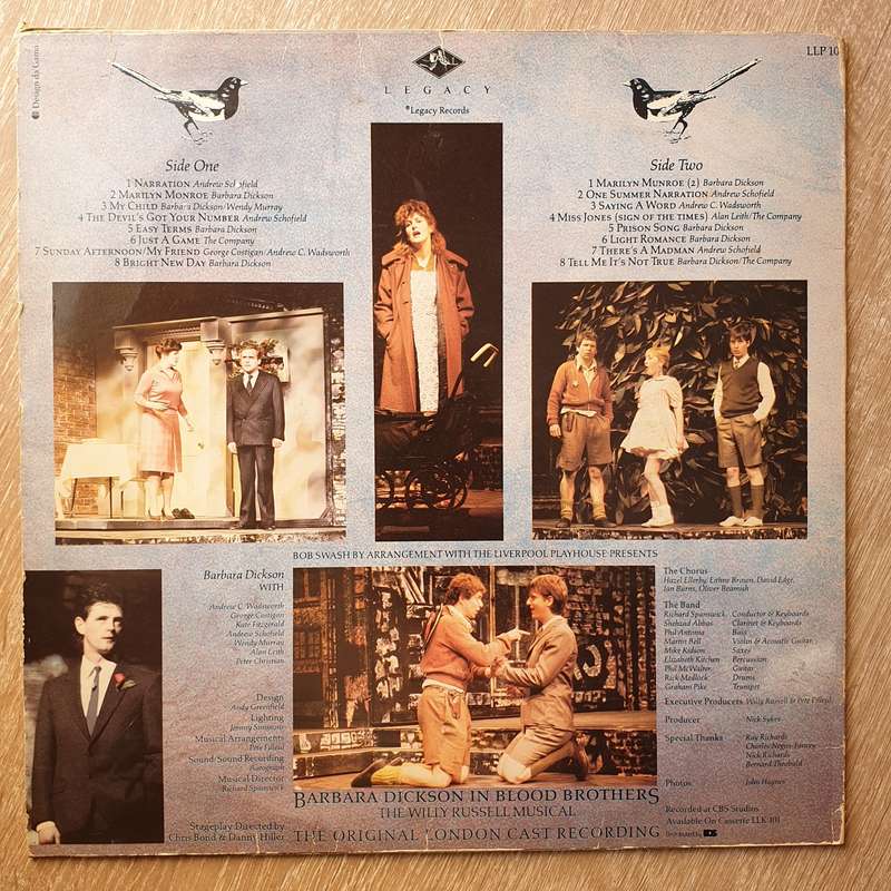 Barbara Dickson In Blood Brothers - Original London Cast Recording - Vinyl LP Record - Very-Good+...