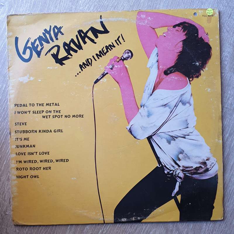 Genya Ravan  ...And I Mean It! - Vinyl LP Record - Very-Good+ Quality (VG+)