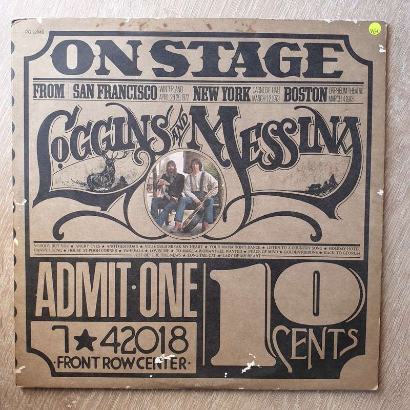Loggins And Messina  On Stage - Vinyl LP Record - Very-Good+ Quality (VG+)