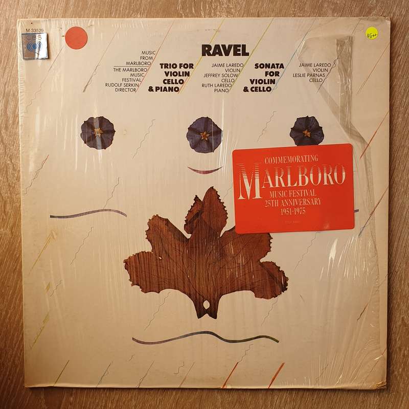 Ravel  Trio For Violin, Cello & Piano / Sonata For Violin & Cello - Vinyl LP Record - Very-...
