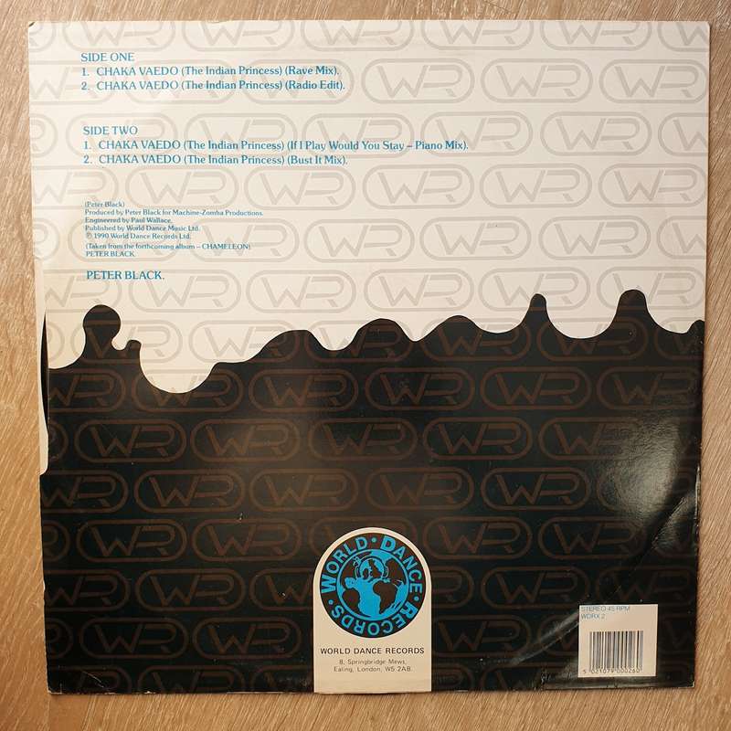 Peter Black  Chaka Vaedo (The Indian Princess) - Vinyl LP Record - Very-Good+ Quality (VG+)
