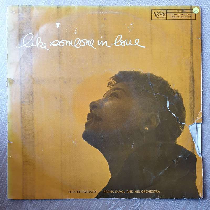 Ella Fitzgerald, Frank DeVol And His Orchestra  Like Someone In Love -  Vinyl LP Record - O...