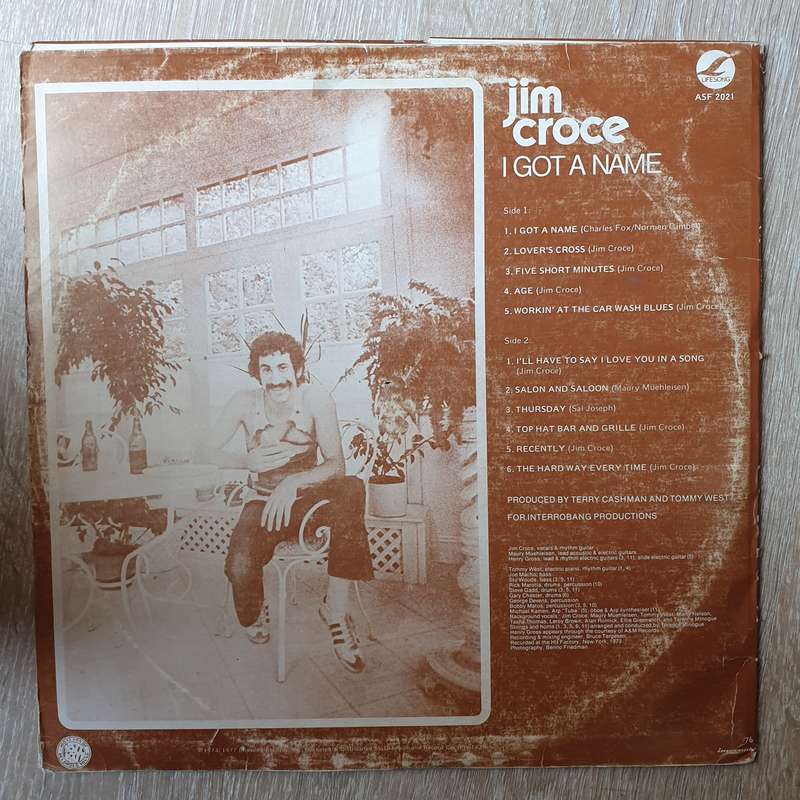 Jim Croce  I Got A Name -  Vinyl LP Record - Opened  - Very-Good- Quality (VG-)