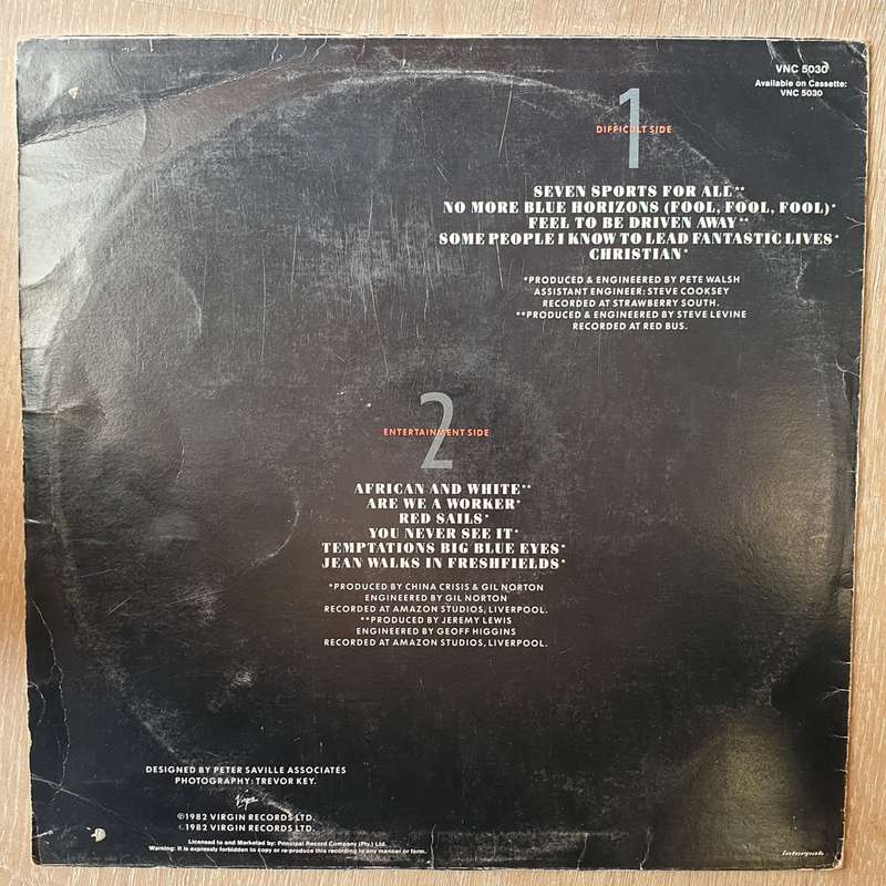 China Crisis  Difficult Shapes & Passive Rhythms - Some People Think It's Fun To Entertain ...