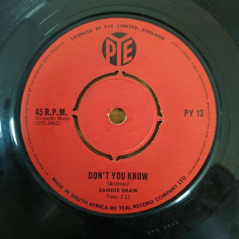 Sandie Shaw  (There's) Always Something There To Remind Me - Vinyl 7" Record - Good+ Qualit...