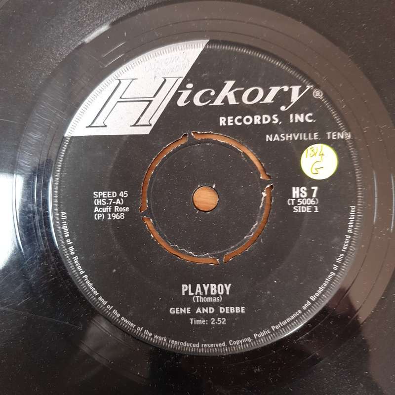 Gene And Debbe  Playboy - Vinyl 7" Record - Good Quality (G)