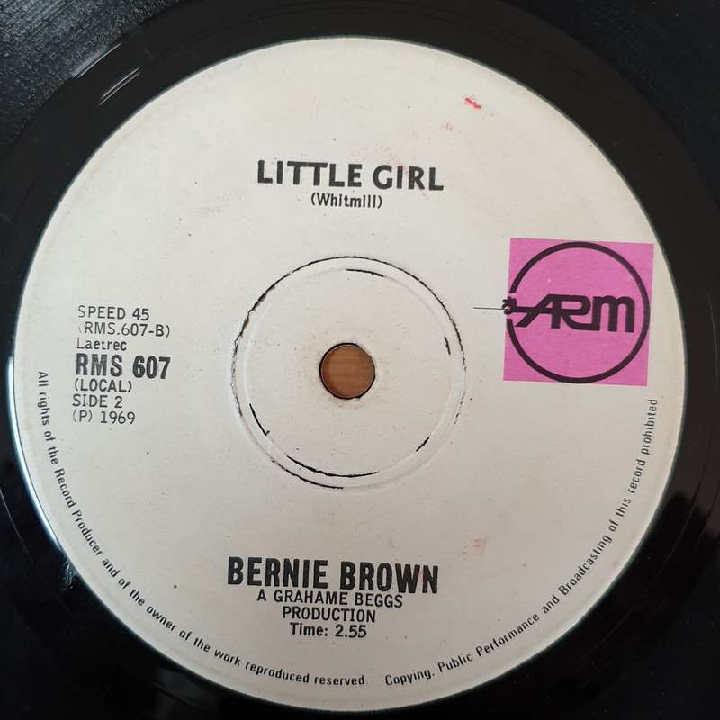 Bernie Brown  In A Matter Of A Moment  - Vinyl 7" Record - Very-Good- Quality (VG-)