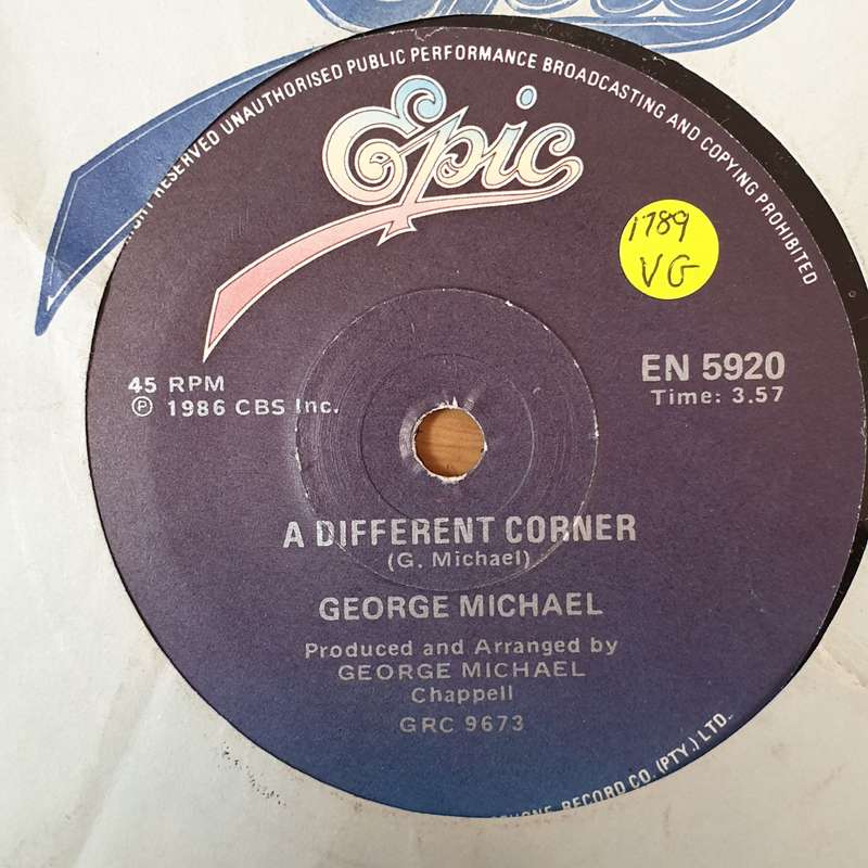 George Michael  A Different Corner - Vinyl 7" Record - Opened  - Very-Good Quality (VG)