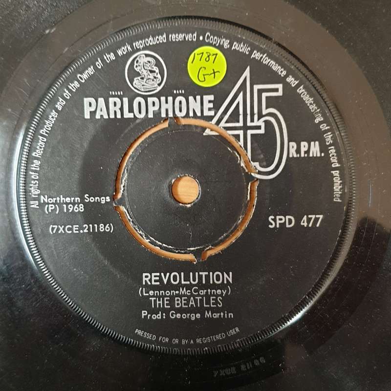 The Beatles  Revolution / Hey Jude - Vinyl 7" Record - Good+ Quality (G+)