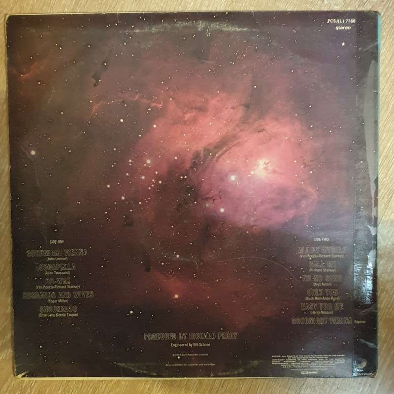 Ringo Starr  Goodnight Vienna  - Vinyl LP Record - Opened  - Very-Good- Quality (VG-)