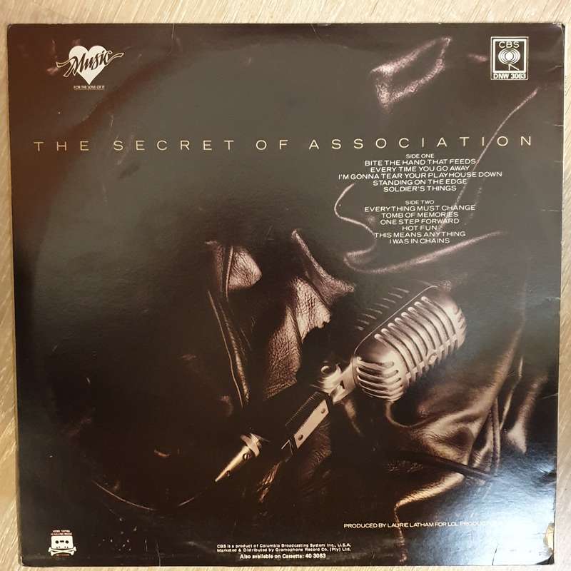 Paul Young  The Secret Of Association -  Vinyl LP Record - Very-Good+ Quality (VG+)