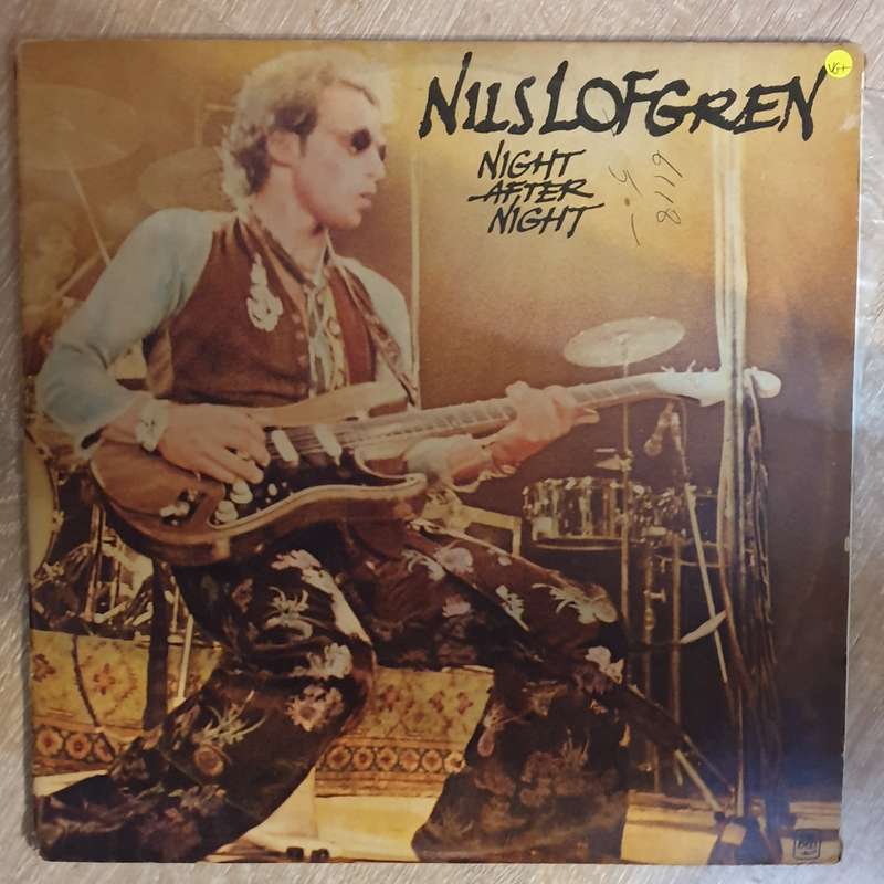 Nils Lofgren  Night After Night -  Vinyl LP Record - Very-Good+ Quality (VG+)