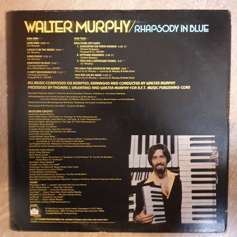 Walter Murphy  Rhapsody In Blue - Vinyl LP Record - Very-Good+ Quality (VG+)