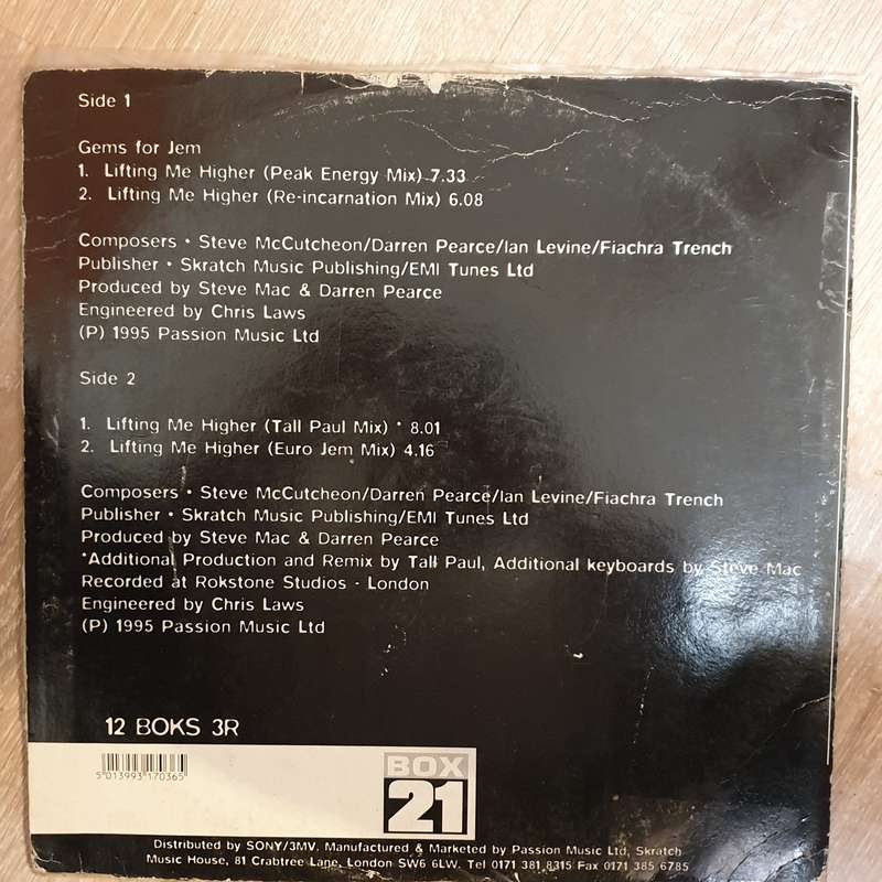 Gems For Jem  Lifting Me Higher -  Vinyl LP Record - Opened  - Good+ Quality (G+) (Vinyl Sp...