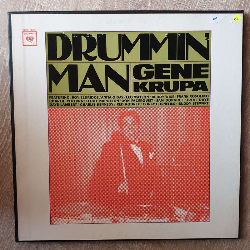 Gene Krupa  Drummin' Man Box Set - Double Vinyl LP Record - Very-Good+ Quality (VG+)