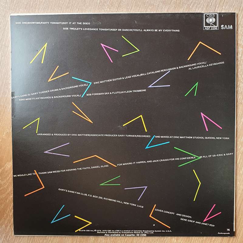 Gary's Gang  Keep On Dancin' - Vinyl LP Record - Very-Good+ Quality (VG+)