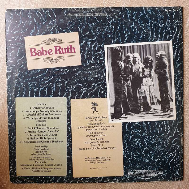 Babe Ruth  Babe Ruth -  Vinyl LP Record - Very-Good+ Quality (VG+)