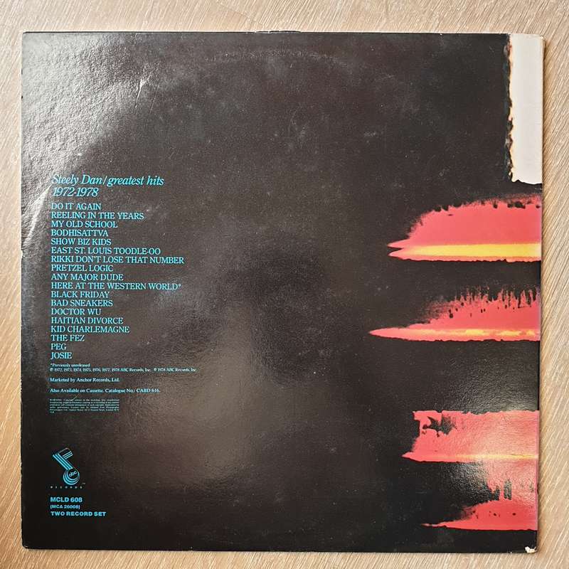 Steely Dan  Greatest Hits (1972-1978) -  Double Vinyl LP Record - Very-Good+ Quality (VG+)