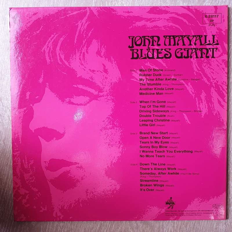 John Mayall  Blues Giant (Germany) -  Double Vinyl LP Record - Very-Good+ Quality (VG+)