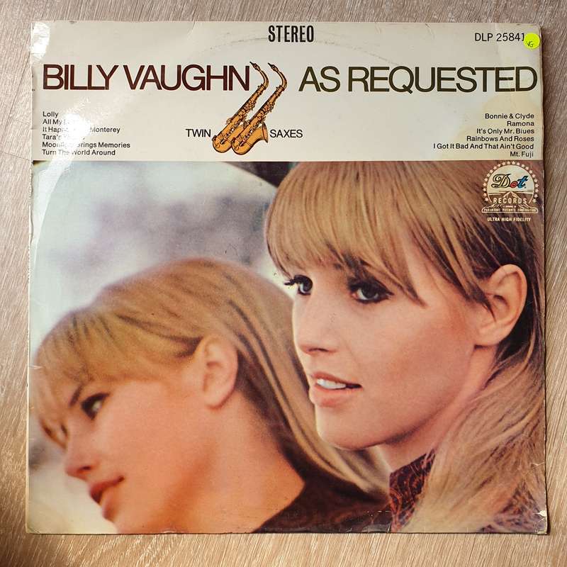 Billy Vaughn  As Requested - Vinyl LP Record - Opened  - Very-Good Quality (VG)