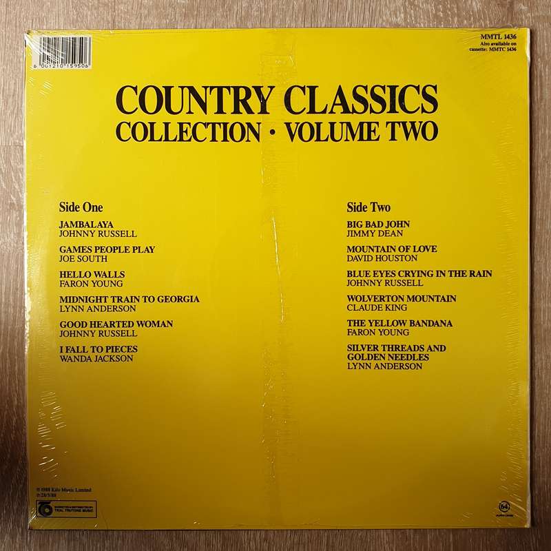 Country Classics Collection - Volume Two - Original Artists - Vinyl LP Record - Sealed