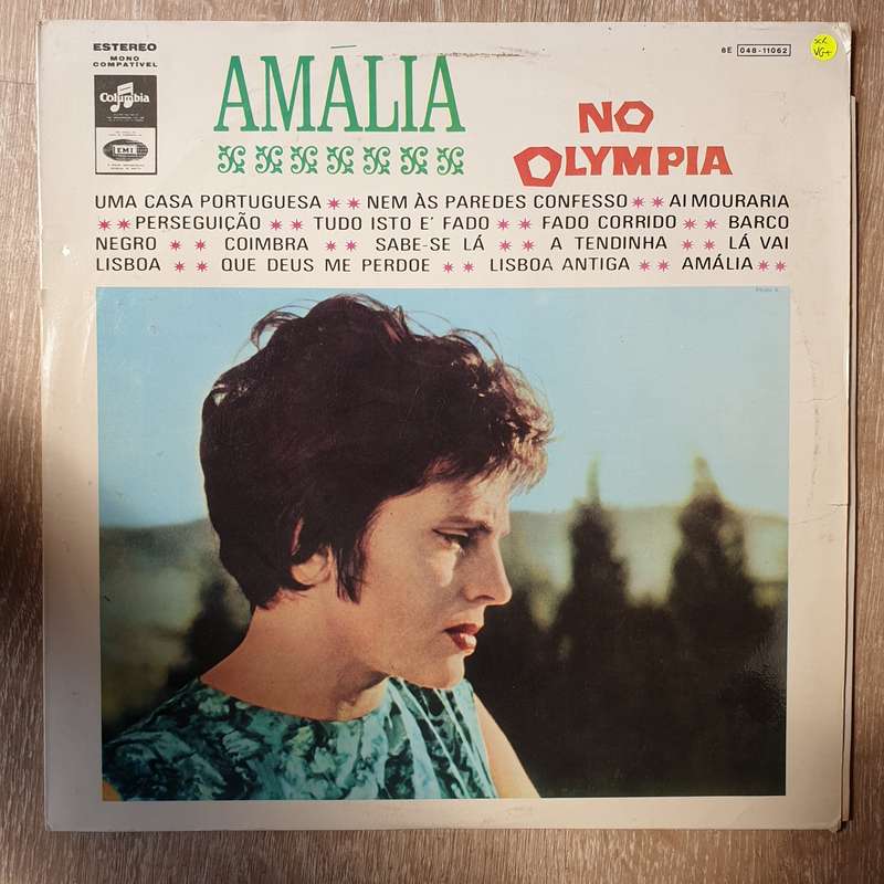 Amália  Amália No Olympia - Vinyl LP Record - Very-Good+ Quality (VG+)