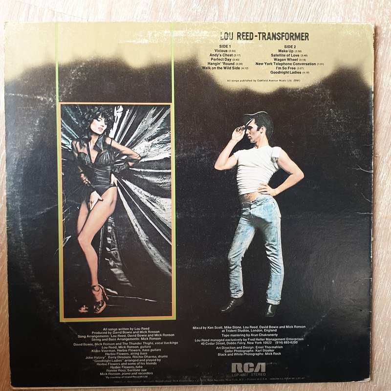 Lou Reed  Transformer - Vinyl LP Record - Opened  - Very-Good- Quality (VG-) (Vinyl Specials)