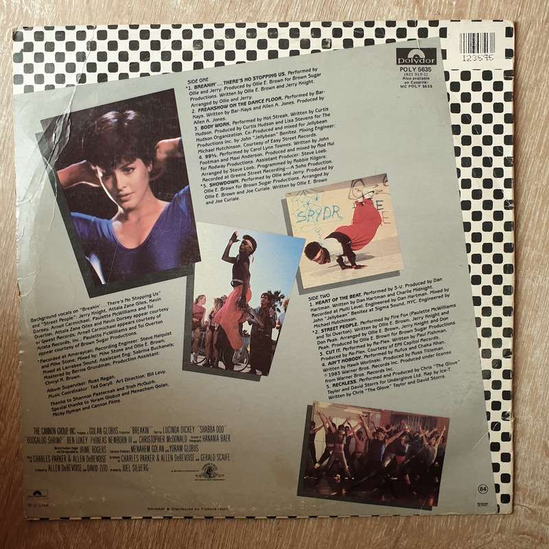 Breakdance - Original Motion Picture Soundtrack - Vinyl LP Record - Opened  - Very-Good- Quality ...