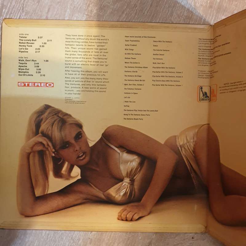 The Ventures  Golden Greats By The Ventures - Vinyl LP Record - Opened  - Very-Good  Qualit...