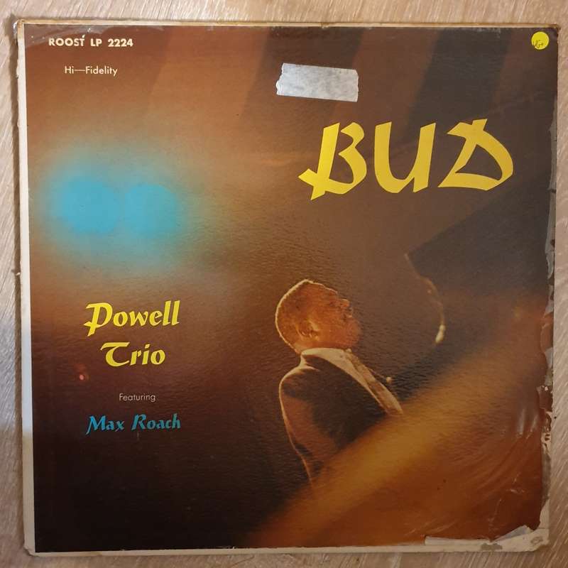 Bud Powell Trio Featuring Max Roach  Bud  Vinyl LP Record - Very-Good+ Quality (VG+)