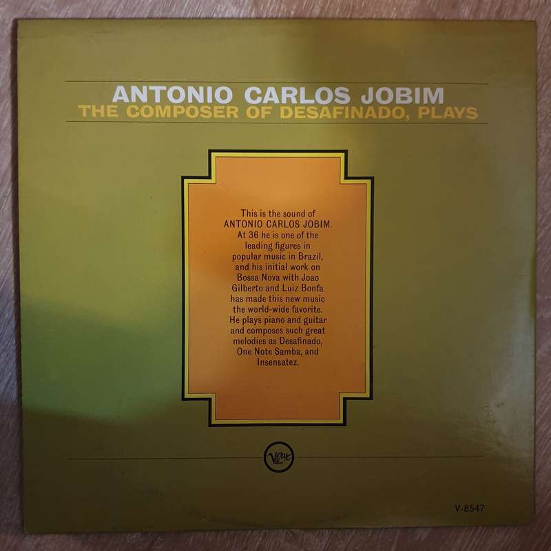 Antonio Carlos Jobim  The Composer Of Desafinado, Plays    Vinyl LP Record - Very-Goo...
