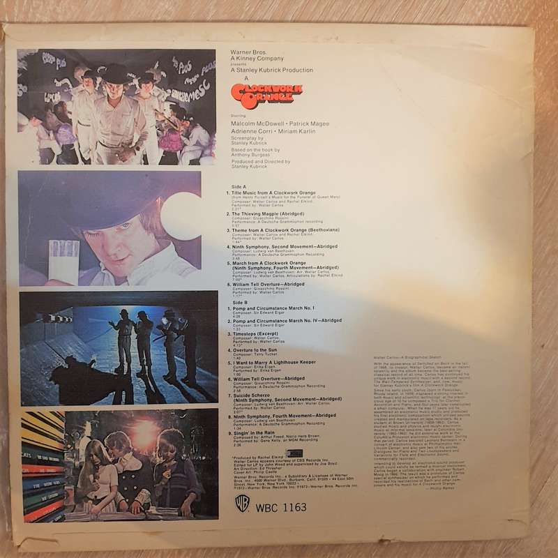 Clockwork Orange - From The Soundtrack - Stanley Kubrick - Vinyl LP Record - Very-Good- Quality (...