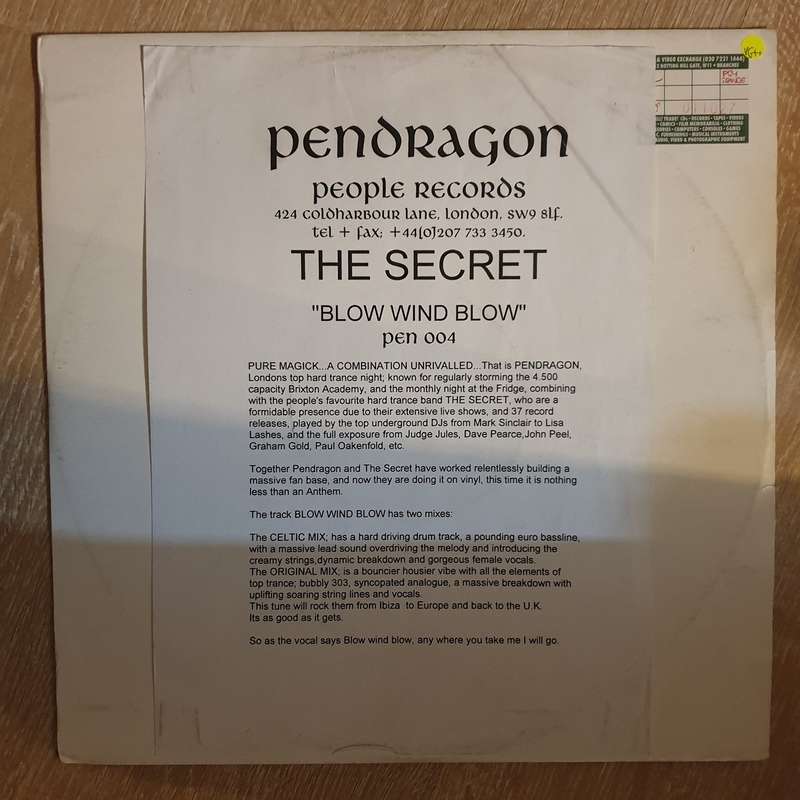 The Secret  Blow Wind Blow - Vinyl LP Record - Very-Good+ Quality (VG+)
