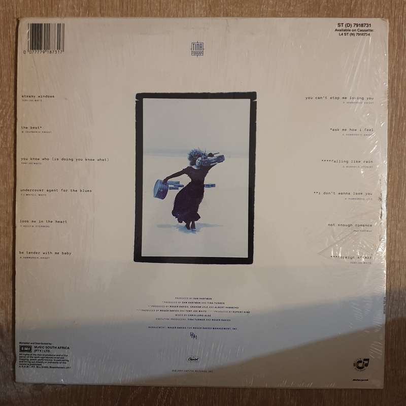 Tina Turner  Foreign Affair (with lyrics inner) - Vinyl LP Record - Very-Good+ Quality (VG+)