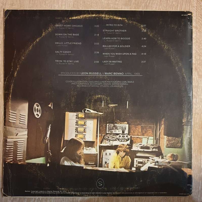 Asylum Choir II -  Leon Russell, Marc Benno  Vinyl LP Record - Very-Good+ Quality (VG+)