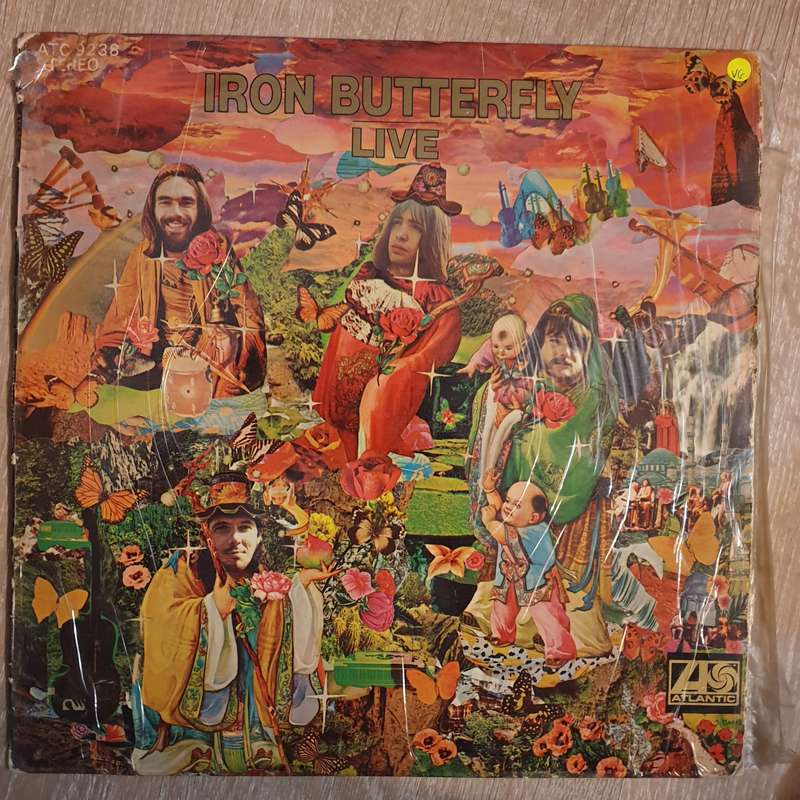 Iron Butterfly  Live  Vinyl LP Record - Very-Good+ Quality (VG+)