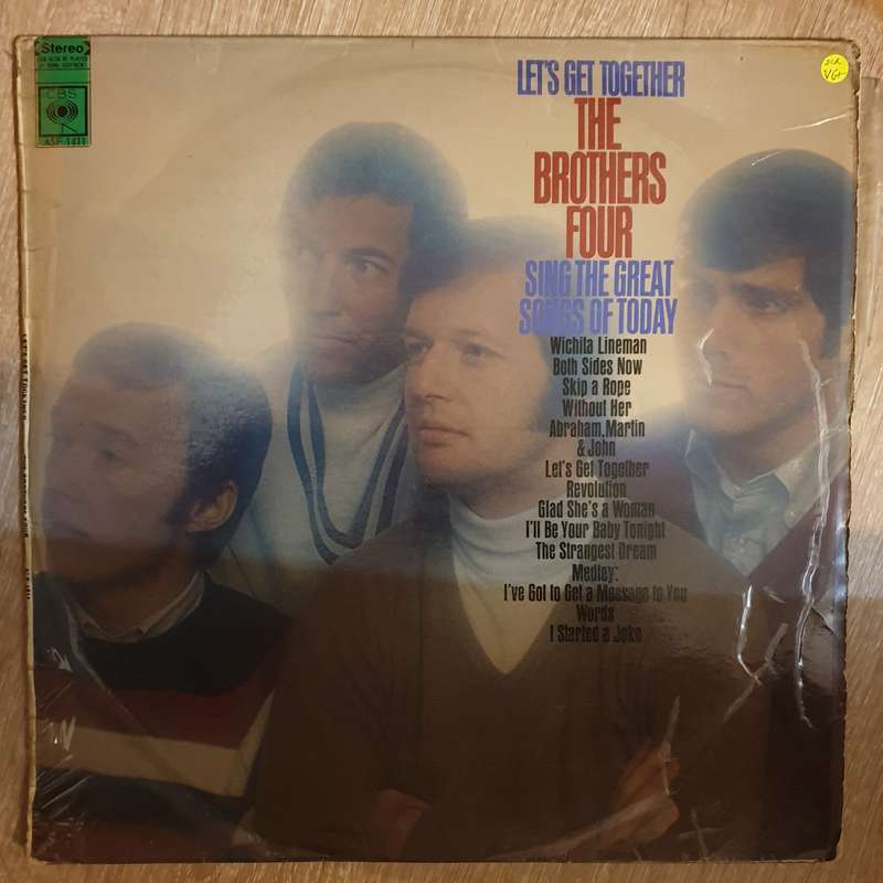 The Brothers Four  Let's Get Together  Vinyl LP Record - Very-Good+ Quality (VG+)