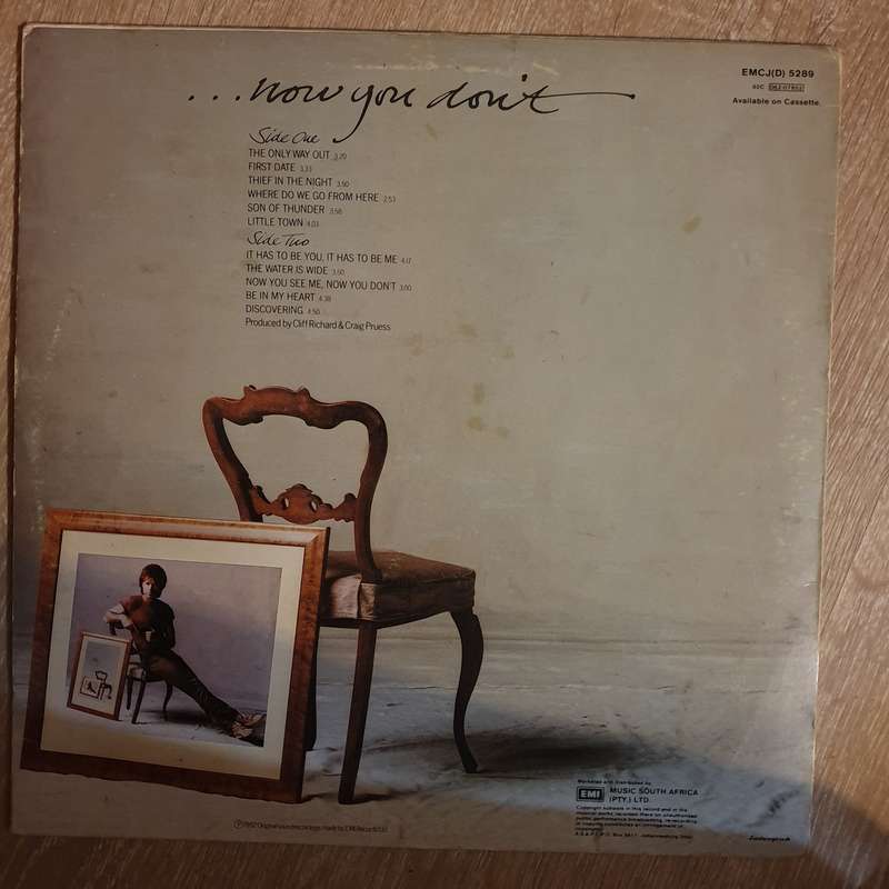 Cliff Richard  Now You See Me... ...Now You Don't  Vinyl LP Record - Very-Good+ Quali...