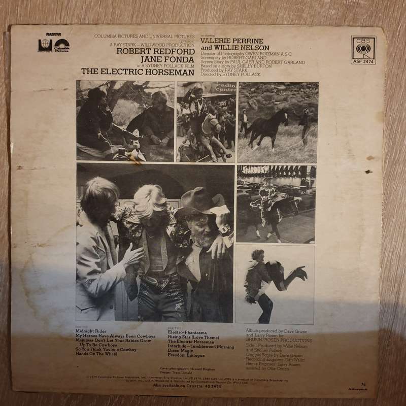 The Electric Horseman - Original Soundtrack - Willie Nelson / Dave Grusin - Vinyl LP Record - ...