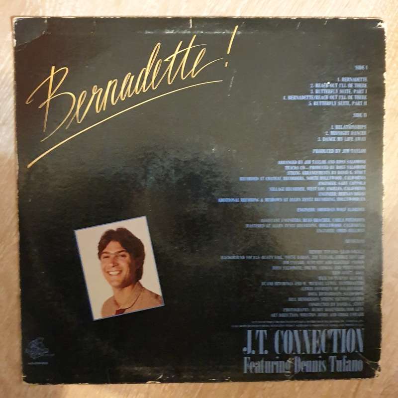 Bernadette - J.T. Connection Featuring Dennis Tufano - Vinyl LP Record - Very-Good+ Quality (VG+)