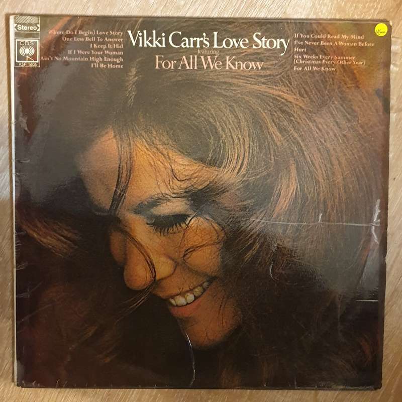 Vikki Carr  Vikki Carr's Love Story - Vinyl LP Record - Very-Good+ Quality (VG+)