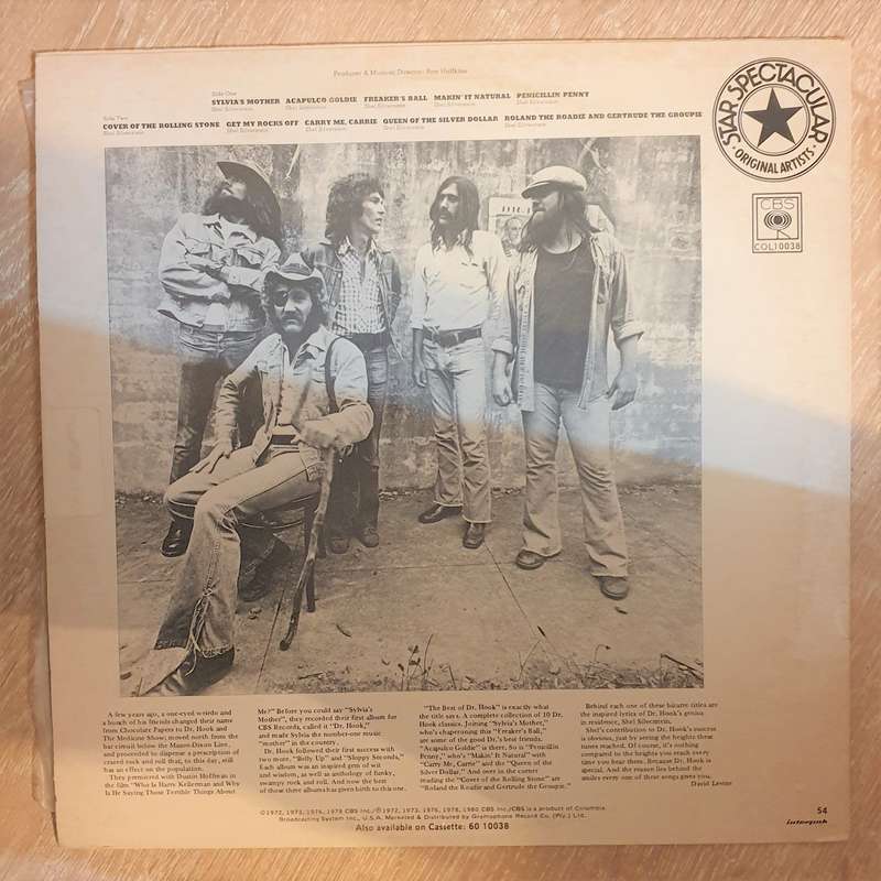 Dr. Hook And The Medicine Show  The Best Of Dr. Hook - Vinyl LP Record - Very-Good+ Quality...