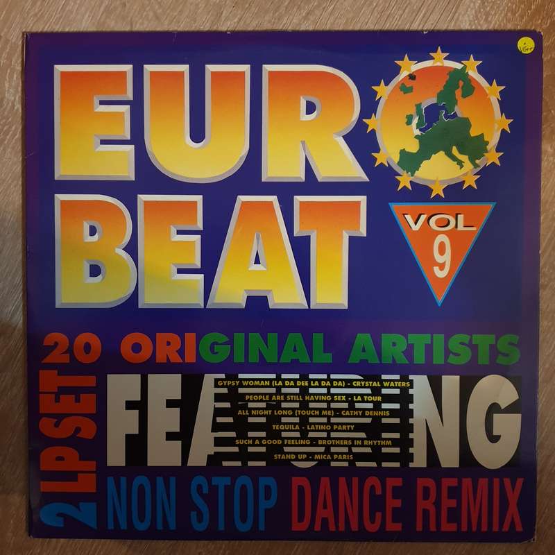 Eurobeat Volume 9 - Original Artists - Double Vinyl LP Record - Very-Good+ Quality (VG+)