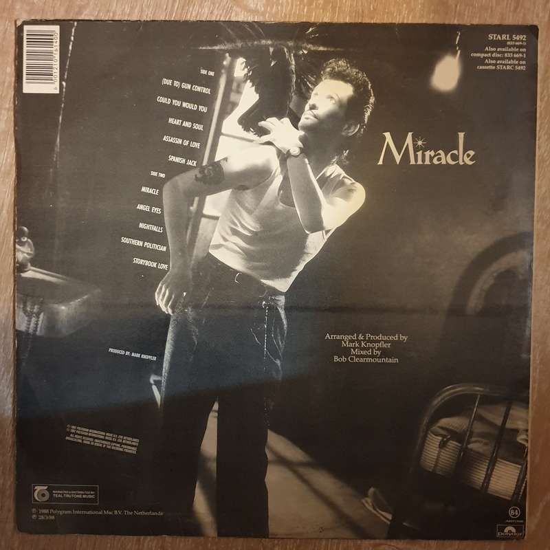 Willy DeVille  Miracle -  Vinyl LP Record - Very-Good+ Quality (VG+)